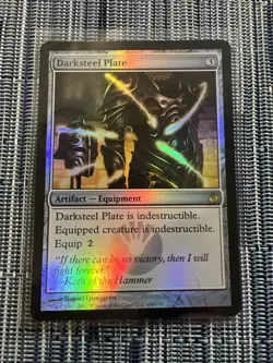 Darksteel Plate - Mirrodin Besieged - FOIL - NM - MTG - Image 1
