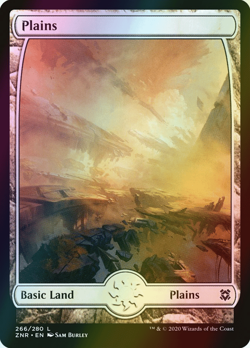 MTG Plains (266) Full Art Foil ** Zendikar Rising ** English (NM) - Image 1