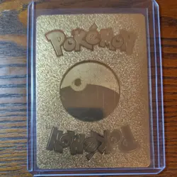 Meowth VMAX Pokemon Gold Foil Card Fan Art HP300 - Image 2