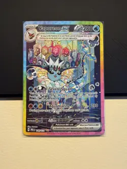 Pokemon SV Prismatic Evolutions Vaporeon ex 149/131 Special Illustration Rare NM - Image 1