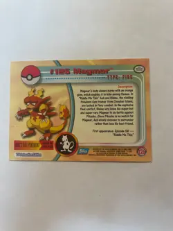 1999 Topps Pokemon TV Animation Edition #126 Magmar Foil - Image 2