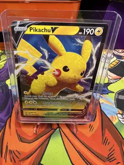 Pokemon TCG Pikachu V SWSH Black Star Promos SWSH061 Holo Promo - Image 2