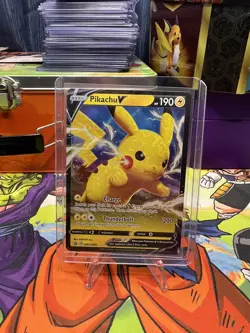 Pokemon TCG Pikachu V SWSH Black Star Promos SWSH061 Holo Promo - Image 3