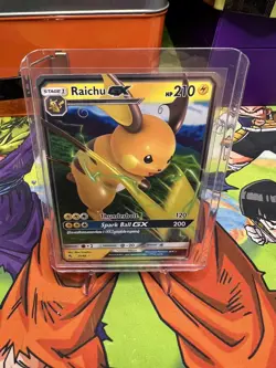 Pokemon TCG Raichu GX Hidden Fates 20/68 Holo Ultra Rare - Image 2