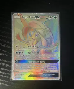 Pokemon TCG Tapu Fini GX Holo Card Burning Shadows 152/147 Ultra Rare - Image 1