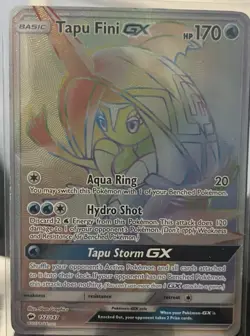 Pokemon TCG Tapu Fini GX Holo Card Burning Shadows 152/147 Ultra Rare - Image 3