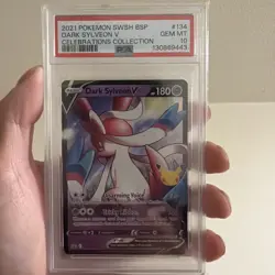 PSA 10 Dark Sylveon Promo SWSH134 Pokemon Celebrations 2021 Gem Mint - Image 1