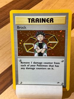 Brock #15 - Gym Heroes 2000 Pokemon - 15/132 Unlimited Holo Rare - Image 2