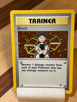 Brock #15 - Gym Heroes 2000 Pokemon - 15/132 Unlimited Holo Rare - Image 3