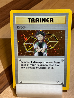 Brock #15 - Gym Heroes 2000 Pokemon - 15/132 Unlimited Holo Rare - Image 4