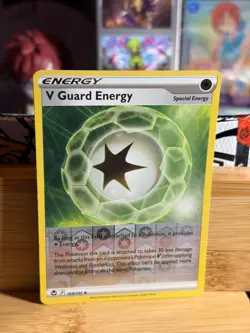 V GUARD ENERGY 169/195 Silver Tempest Uncommon Reverse Holo Pokemon TCG NM/M - Image 1