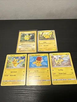 Pokemon TCG Ash's Pikachu SM113 Sun and Moon Black Star Promo LP + more! - Image 1