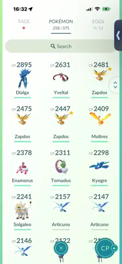 Pokemon Go (Stage 44) Shiny Shadow Legendary Lugia ( 20 Legendarys) - Image 3