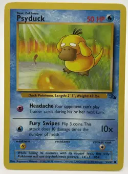 Psyduck #53/62 - Fossil Regular - Pokemon TCG - LP - Image 1