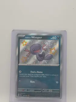 Pokemon TCG Paldean Wooper 180/091 Sv: Paldean Fates Baby Shiny Holo NM Rare - Image 4