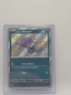 Pokemon TCG Paldean Wooper 180/091 Sv: Paldean Fates Baby Shiny Holo NM Rare - Image 5