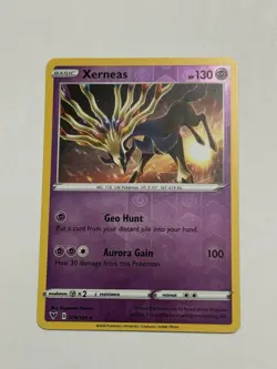 Pokemon SWSH Vivid Voltage - Xerneas 078/185 Reverse Holo Rare - Image 1