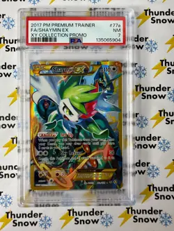 Shaymin ex #77a XY Collection Promo 2017 Pokemon Premium Trainer PSA 7 - Image 1