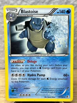 Boundaries Crossed Blastoise 31/149 Holo Rare Pokemon LP - Image 1