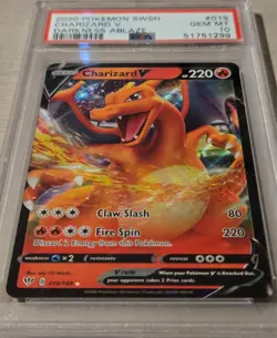 Pokemon Charizard V 019/189 Darkness Ablaze Ultra Rare Holo PSA 10 - Image 2