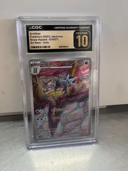 Pokemon Arctibax 076/071 Sv2p Snow Hazard Art Rare Holo CGC 10 Japanese 2023 - Image 1