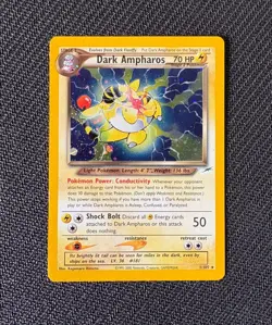 Pokemon Dark Ampharos Neo Destiny 1/105 Holo - NEAR MINT Vintage - Image 1