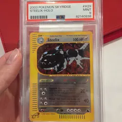 STEELIX Holo #H29/H32 2003 Pokemon Skyridge PSA 9 MINT - Image 1