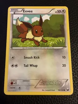 Eevee 84/108 Common Dark Explorers Pokemon NM- - Image 1