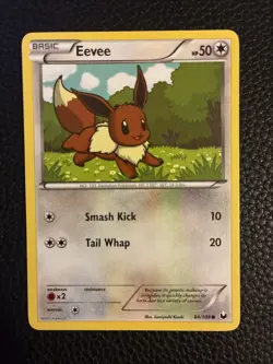 Eevee 84/108 Common Dark Explorers Pokemon NM- - Image 2