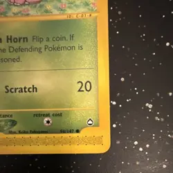 Nidoran M 96/147 Aquapolis Common Regular 50 HP Pokemon TCG English - Image 5