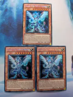 YuGiOh! Galaxy-Eyes Photon Dragon CT08-EN003 Secret Rare x 3 PLAYSET - Image 1