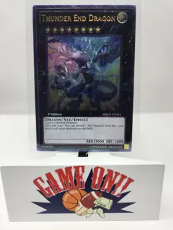 YuGiOh Thunder End Dragon PHSW-EN044 1st Edition Ultimate Rare LP - Image 1