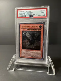 Yugioh Judgment Dragon TU01 - EN000 Ultimate Rare PSA 9 - Image 1