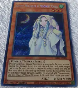 Yugioh 1x Ghost Mourner & Moonlit Chill ETCO-EN036 Secret Rare 1st Edition NM - Image 5