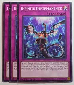 Yugioh x3 Infinite Impermanence L26D-ENM19 Common 1st Edition - Image 1