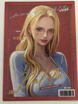 KALIFA ZBR ZBR-009 Thick Fantasy World One Piece Anime Collectible Card - Image 1