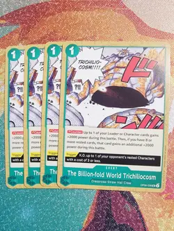 The Billion-fold World Trichiliocosm Playset - OP06-038 x4 - One Piece TCG NM - Image 1