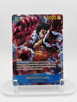 One Piece Monkey D. Luffy OP11-118 SEC Alt Art Foil - Fist of Divine Speed NM - Image 1