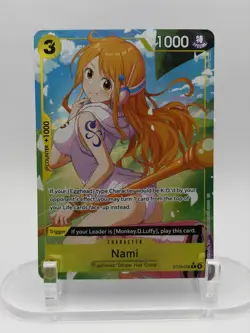 One Piece Nami ST29-008 Alt Art Parallel -Egghead Starter Deck Foil NM ENGLISH - Image 1