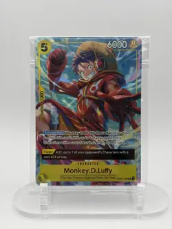 One Piece Monkey D. Luffy Promo Card SR OP07-109 SEALED - Image 1