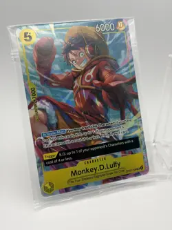 One Piece Monkey D. Luffy Promo Card SR OP07-109 SEALED - Image 2