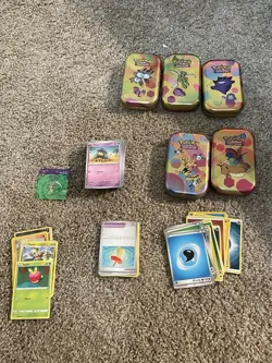 151 Pokemon Card Lot With Collectors Tins - Image 1