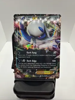 Absol EX XY62 Black Star Promo Holo Pokemon TCG Card Ultra Rare DAMAGED - Image 1