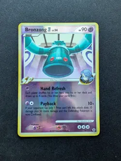 M/NM Pokemon Bronzong Reverse Holo Card 16/111 Rising Rivals - Image 1