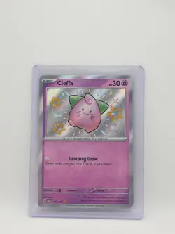 Cleffa 150/091 Paldean Fates Shiny Holo Rare Card Near Mint Condition - Image 1