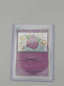 Cleffa 150/091 Paldean Fates Shiny Holo Rare Card Near Mint Condition - Image 2
