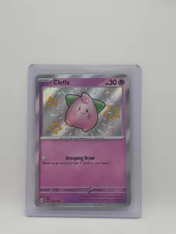 Cleffa 150/091 Paldean Fates Shiny Holo Rare Card Near Mint Condition - Image 3