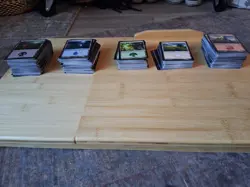 over 1000 magic cards,legendarys,blank white board cards,sleeves,deck box,case, - Image 5