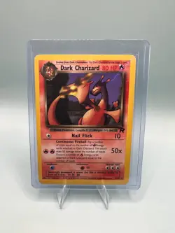 Dark Charizard 21/82 Team Rocket Rare Pokemon Card Non-Holo LP - Image 1