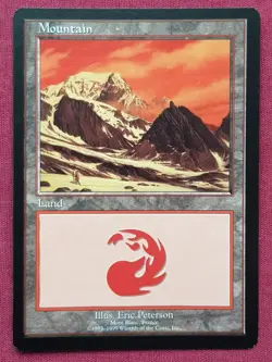 Magic The Gathering EUROLAND MOUNTAIN MONT BLANC FRANCE card MTG Purple Booster - Image 1
